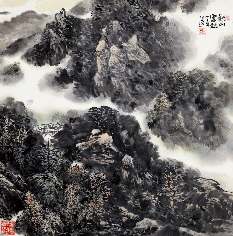 5、郭公达  秋山云起  丁亥  68x68.JPG