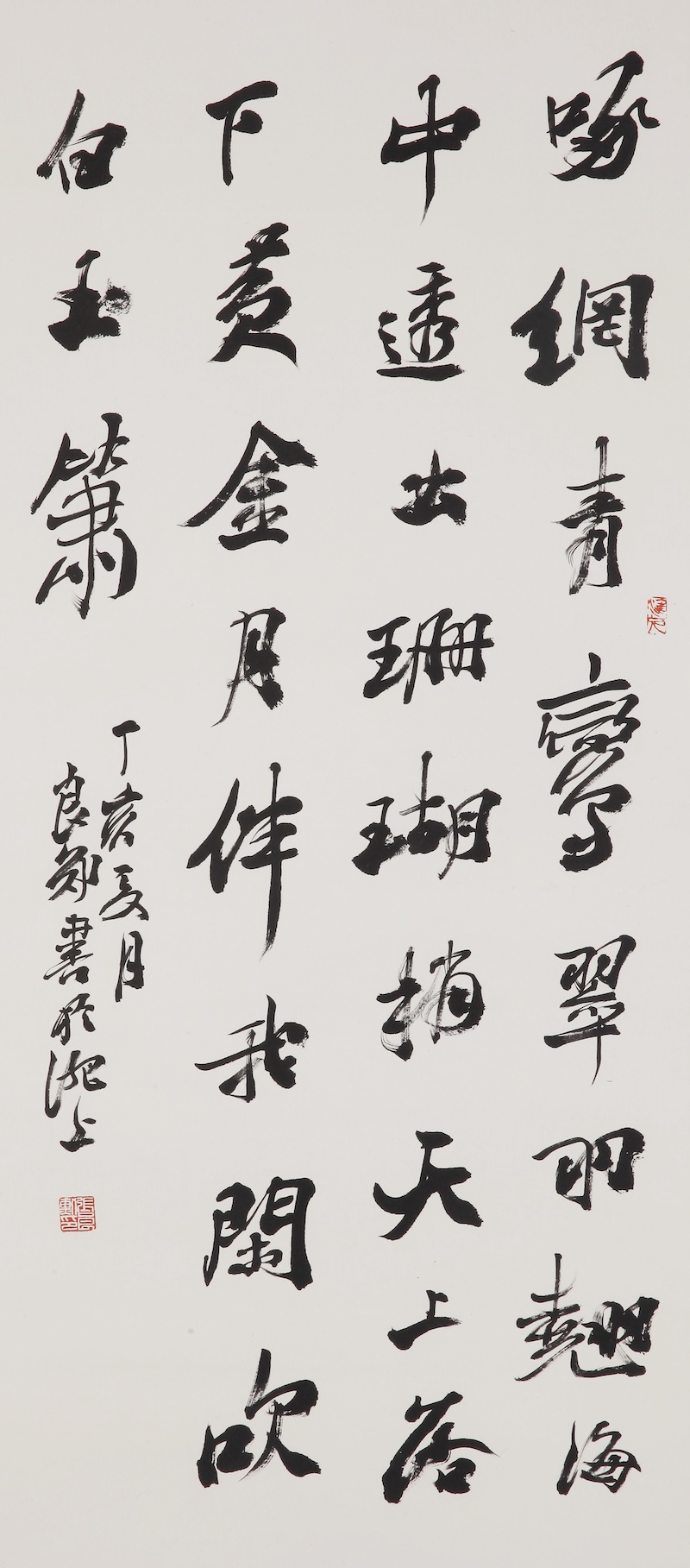 18、张良勋  诗一首  51cmx113cm.jpg