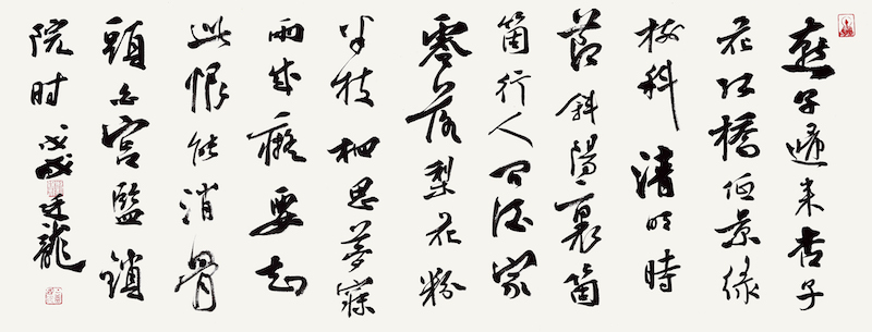 22、刘廷龙  唐寅诗二首  行书92cmx34.5cm.jpg